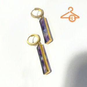 Huggie Dangle Hoop Earrings